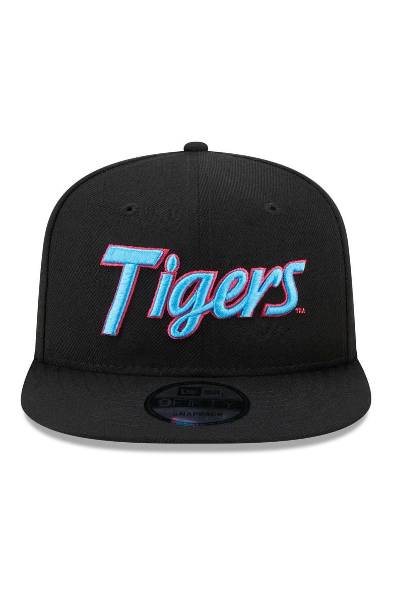 New Era Men's New Era Black Clemson Tigers Vice Undervisor 9FIFTY Snapback Hat, Alternate, color,