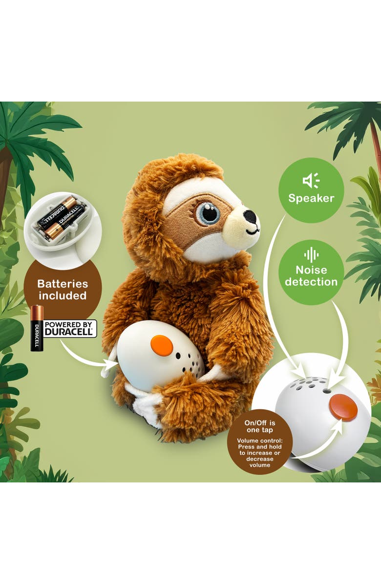 Shusher Sloth by Baby Shusher, Alternate, color, Brown