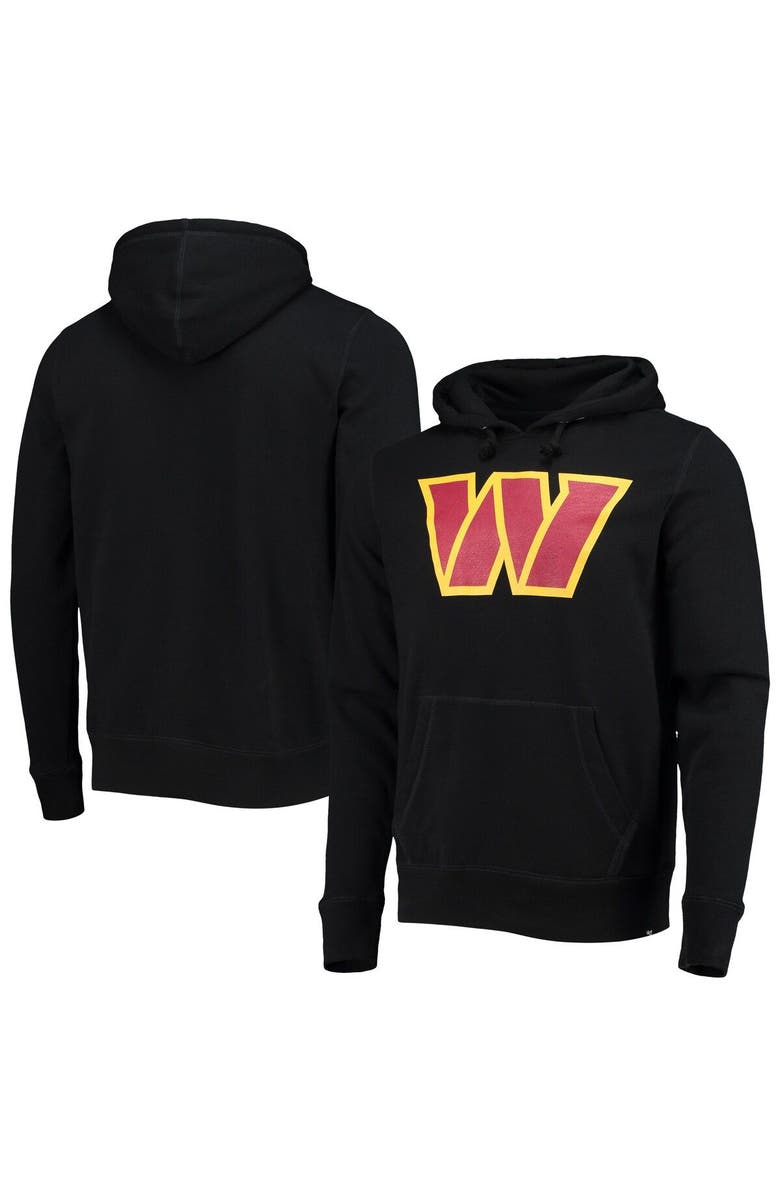 '47 Men's '47 Black Washington Commanders Imprint Headline Pullover Hoodie, Main, color, Black