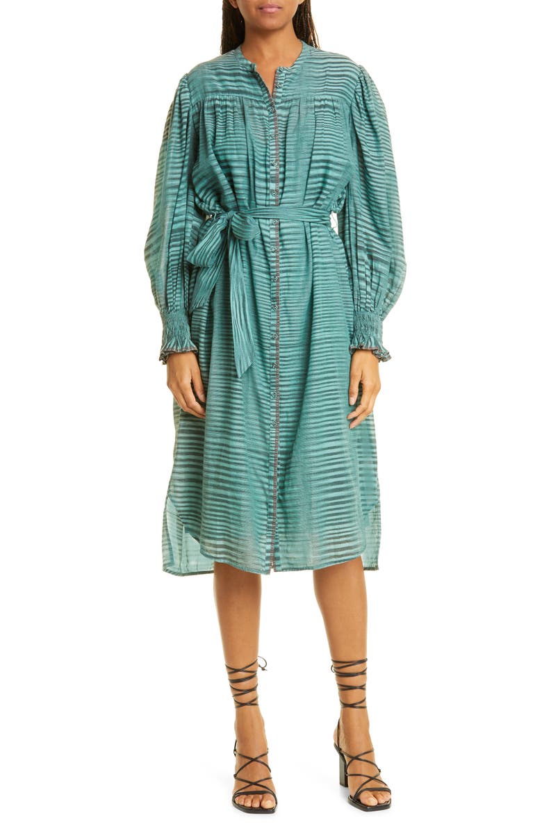Ulla Johnson Fiora Ruffle Midi Dress, Main, color,