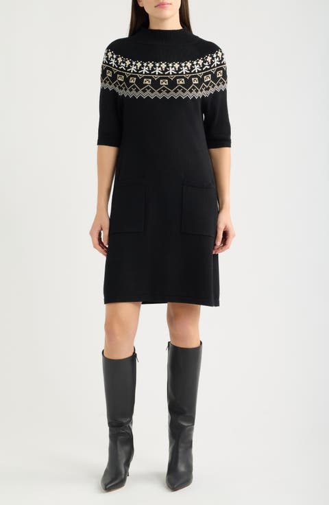 Fair Isle Sweater Dress