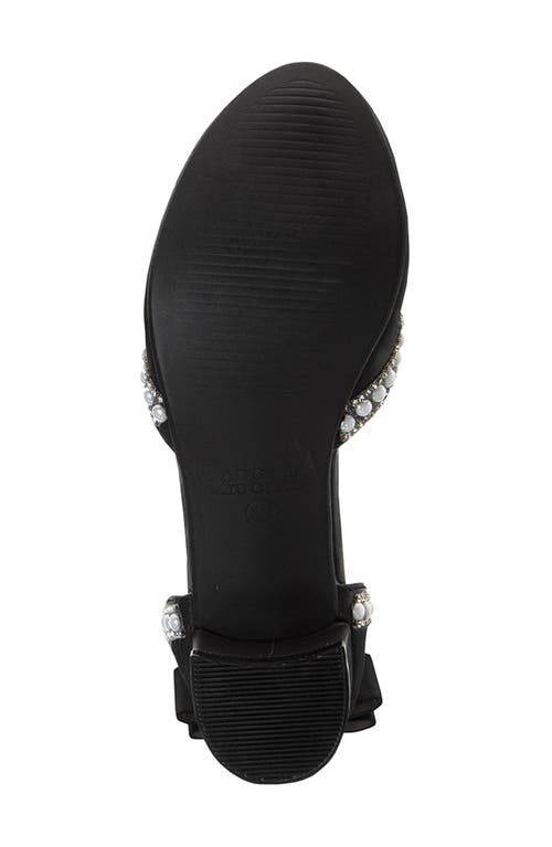 Badgley Mischka Collection Kids' Ankle Strap Pump In Black