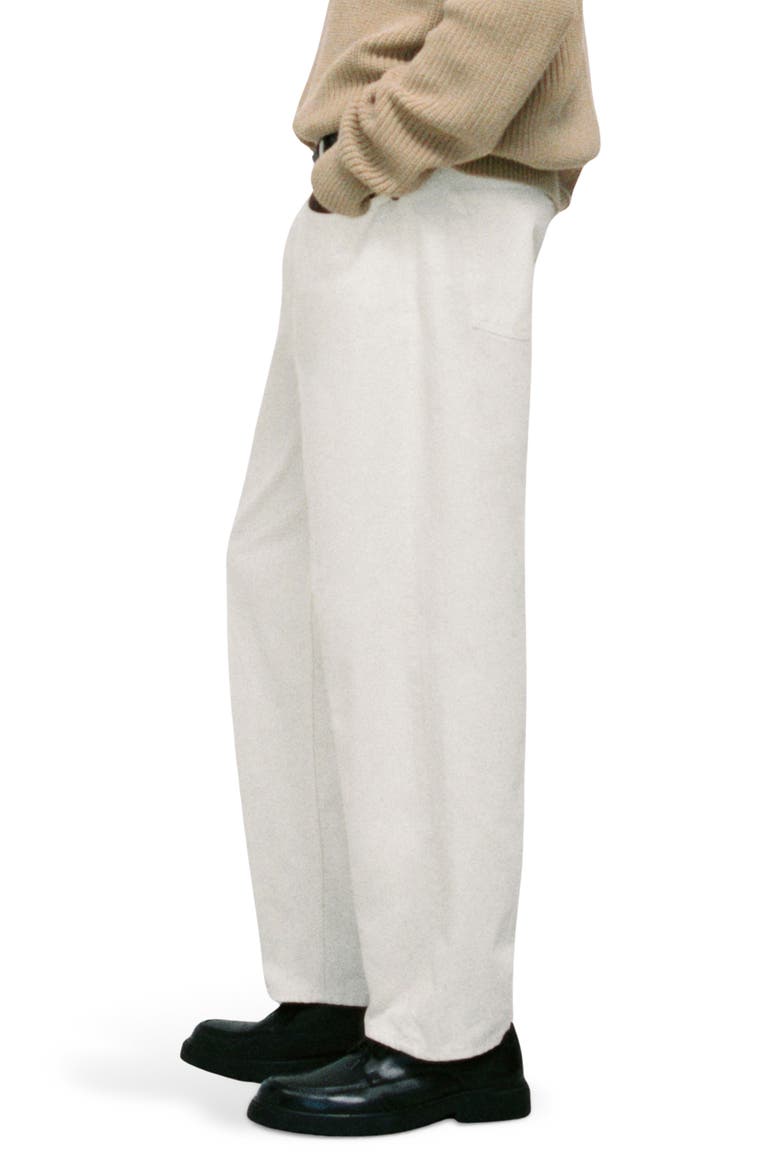 Creased Relaxed Fit Jeans, Alternate, color, ECRU