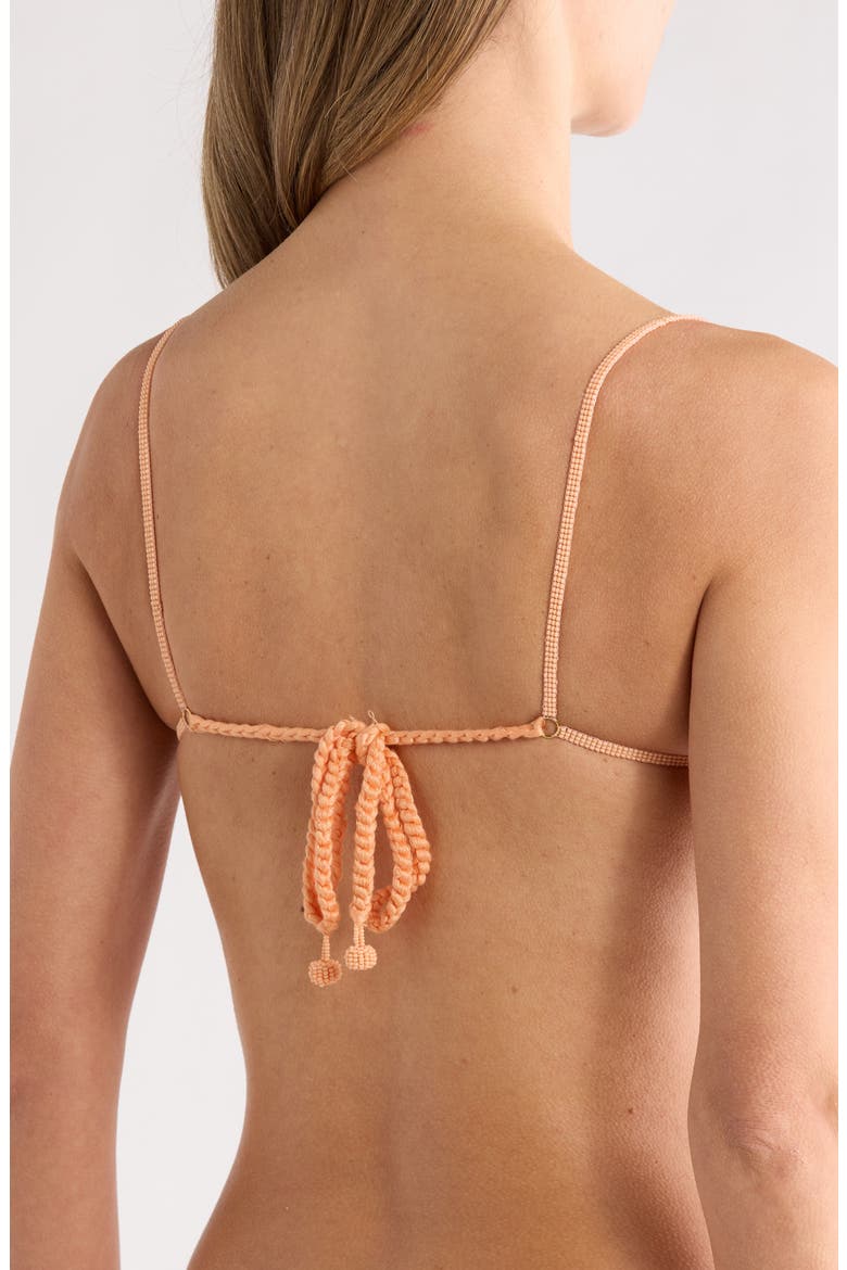 Florence Beaded Flower Bikini Top, Alternate, color, PINK