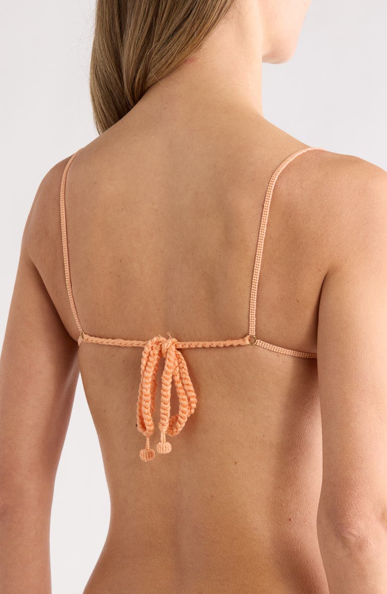 Maaji Florence Beaded Flower Bikini Top, Alternate, color, Pink