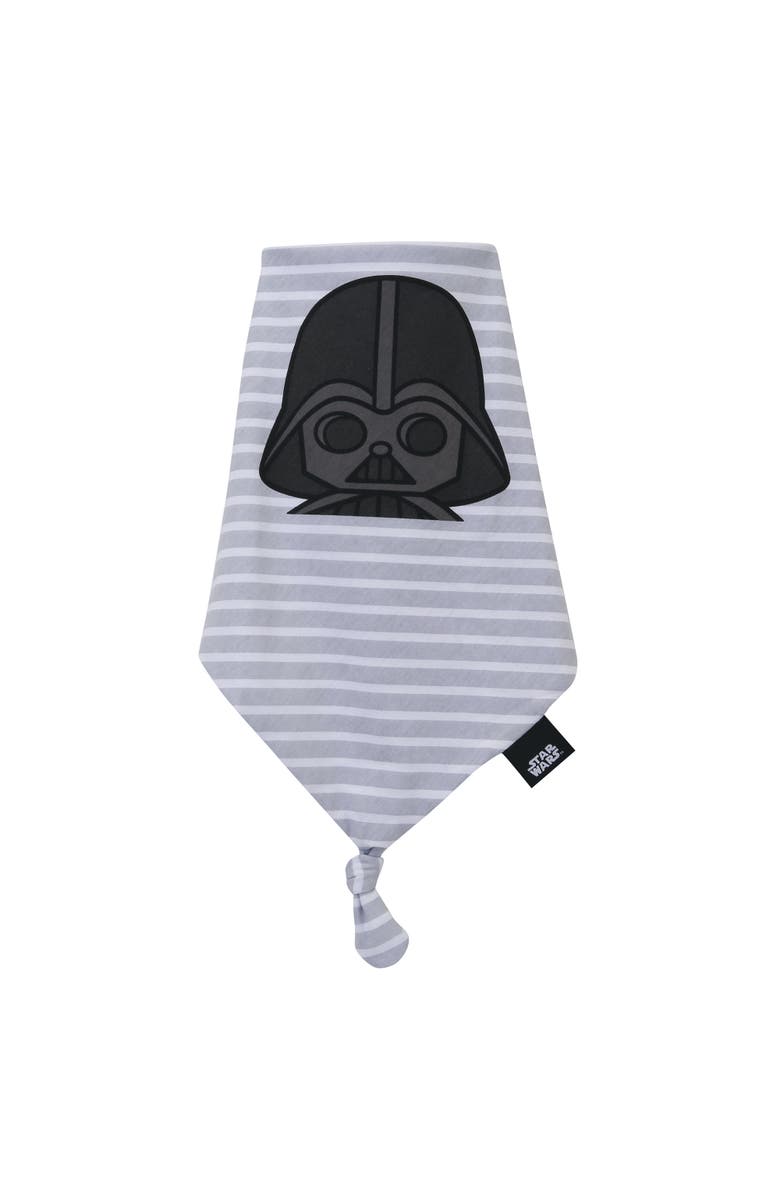 Lambs & Ivy Star Wars Darth Vader Gray Cotton Jersey Security Blanket/Lovey, Alternate, color, Gray