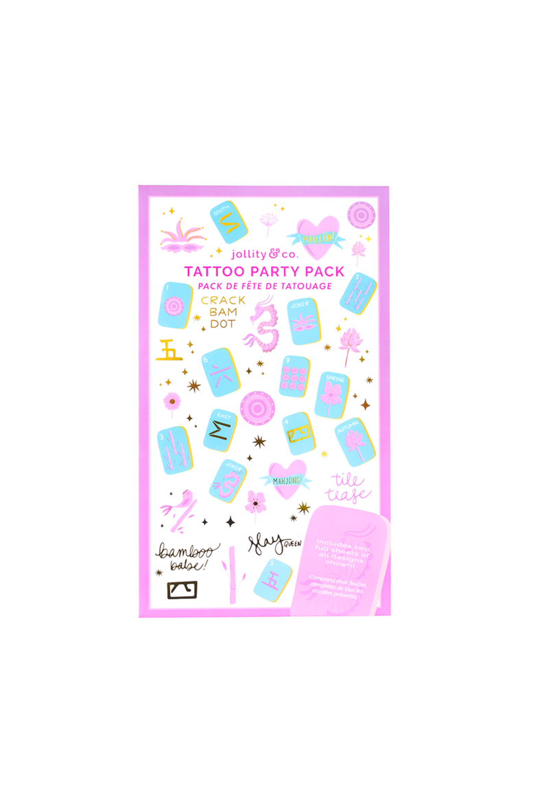 Mahjong Tattoo Party Pack, Main, color, Assorted Pre-Pack