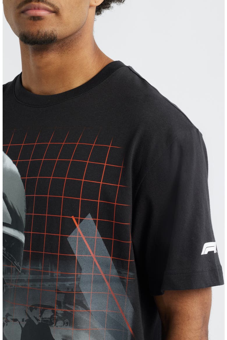 F1 Driver Cotton Graphic T-Shirt, Alternate, color, PUMA BLACK