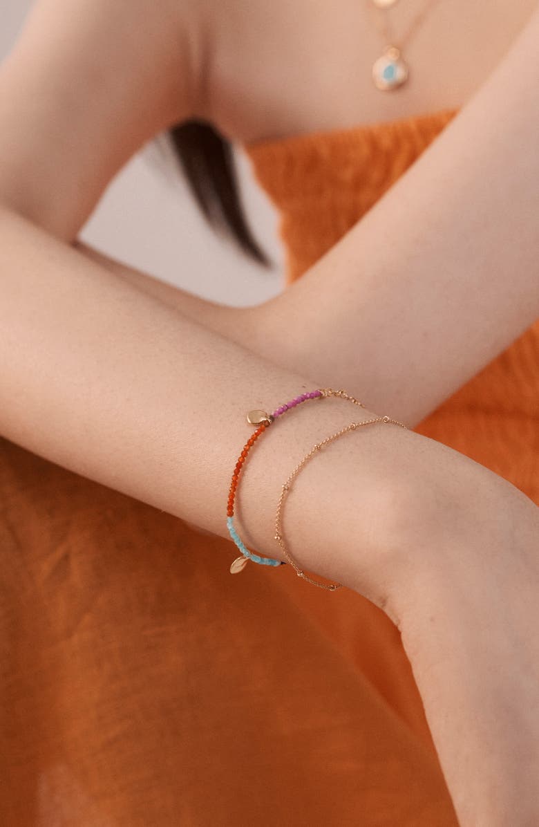 Monica Vinader x Willow Crossley Dahlia Beaded Bracelet, Alternate, color,