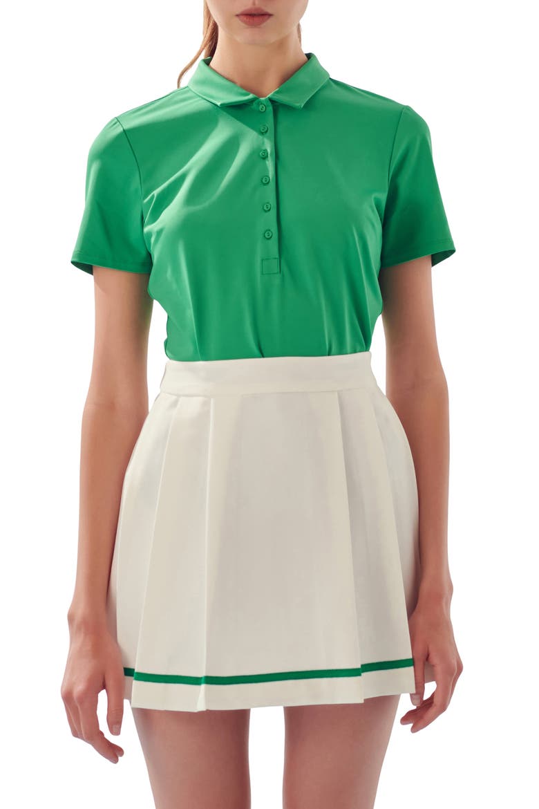 Stretch Polo, Main, color, GREEN