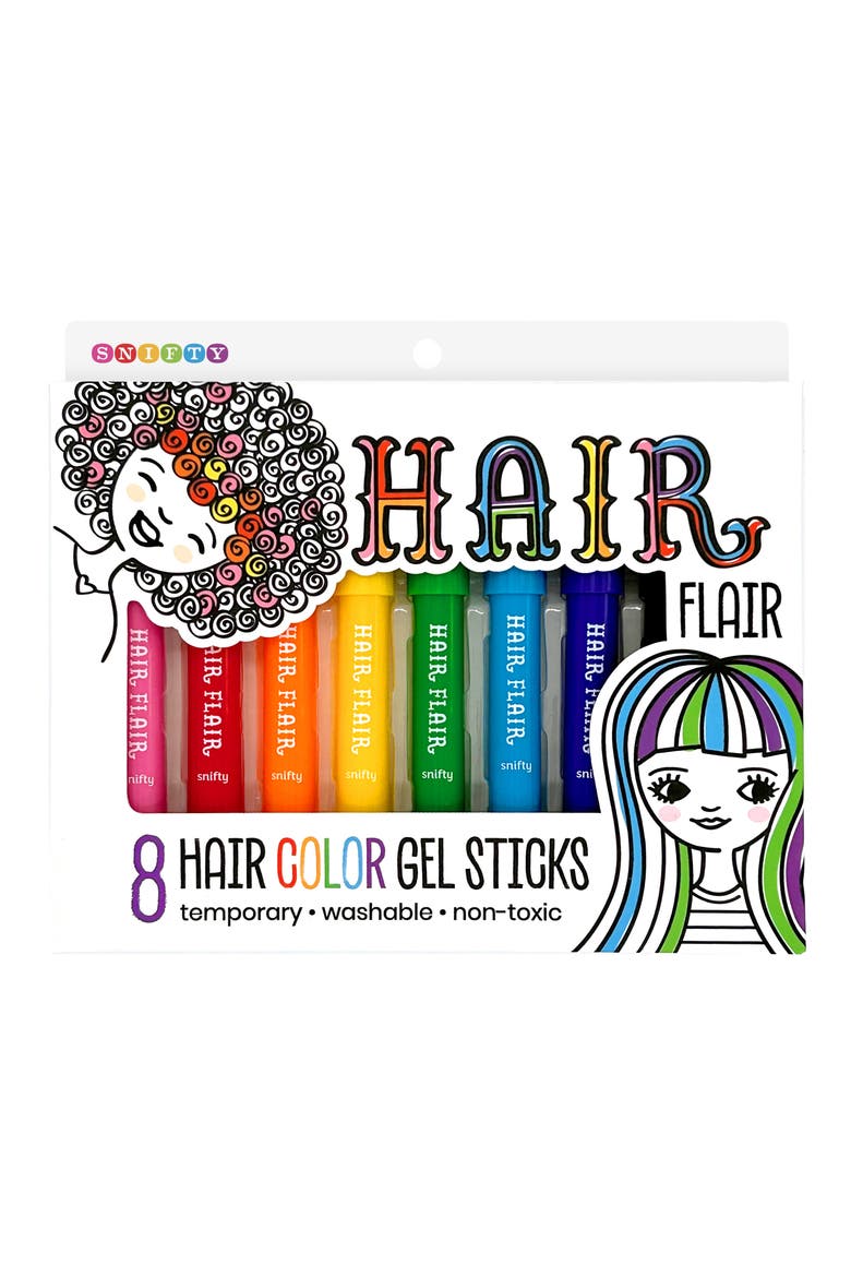 Hair Flair Set of 8 Color Gel Sticks, Main, color, RAINBOW MULTI