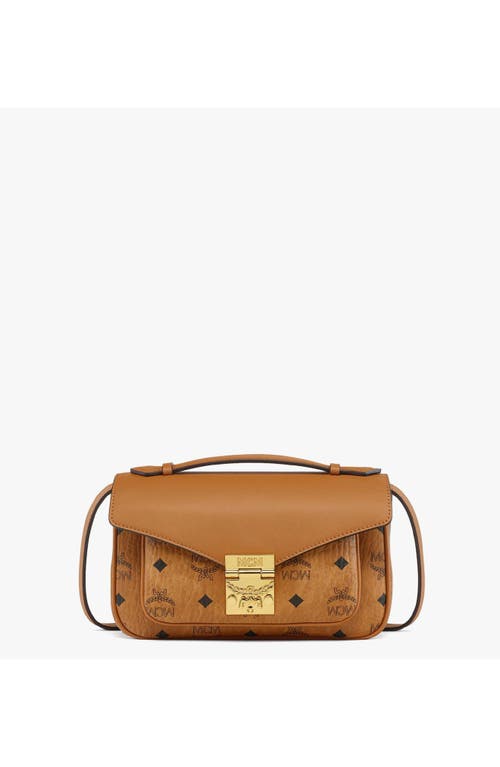 Shop Mcm Tracy Crossbody In Cognac