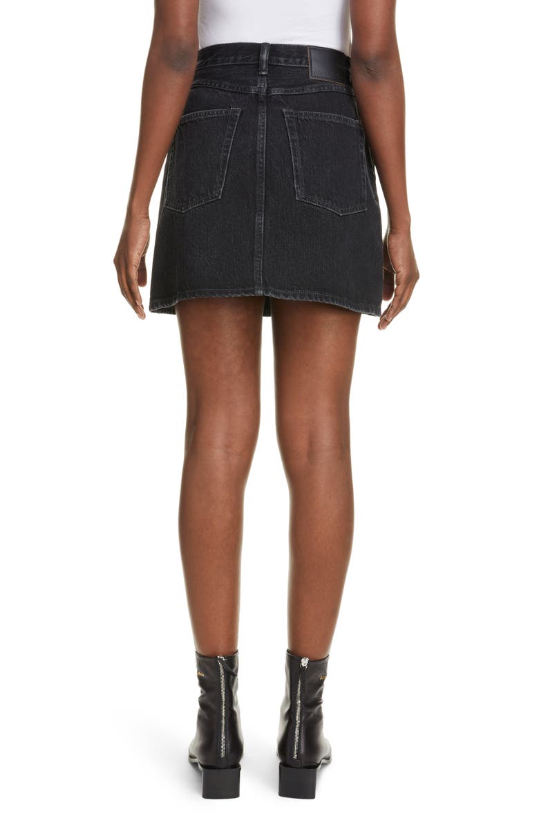 Acne Studios Denim Mini Skirt, Alternate, color,