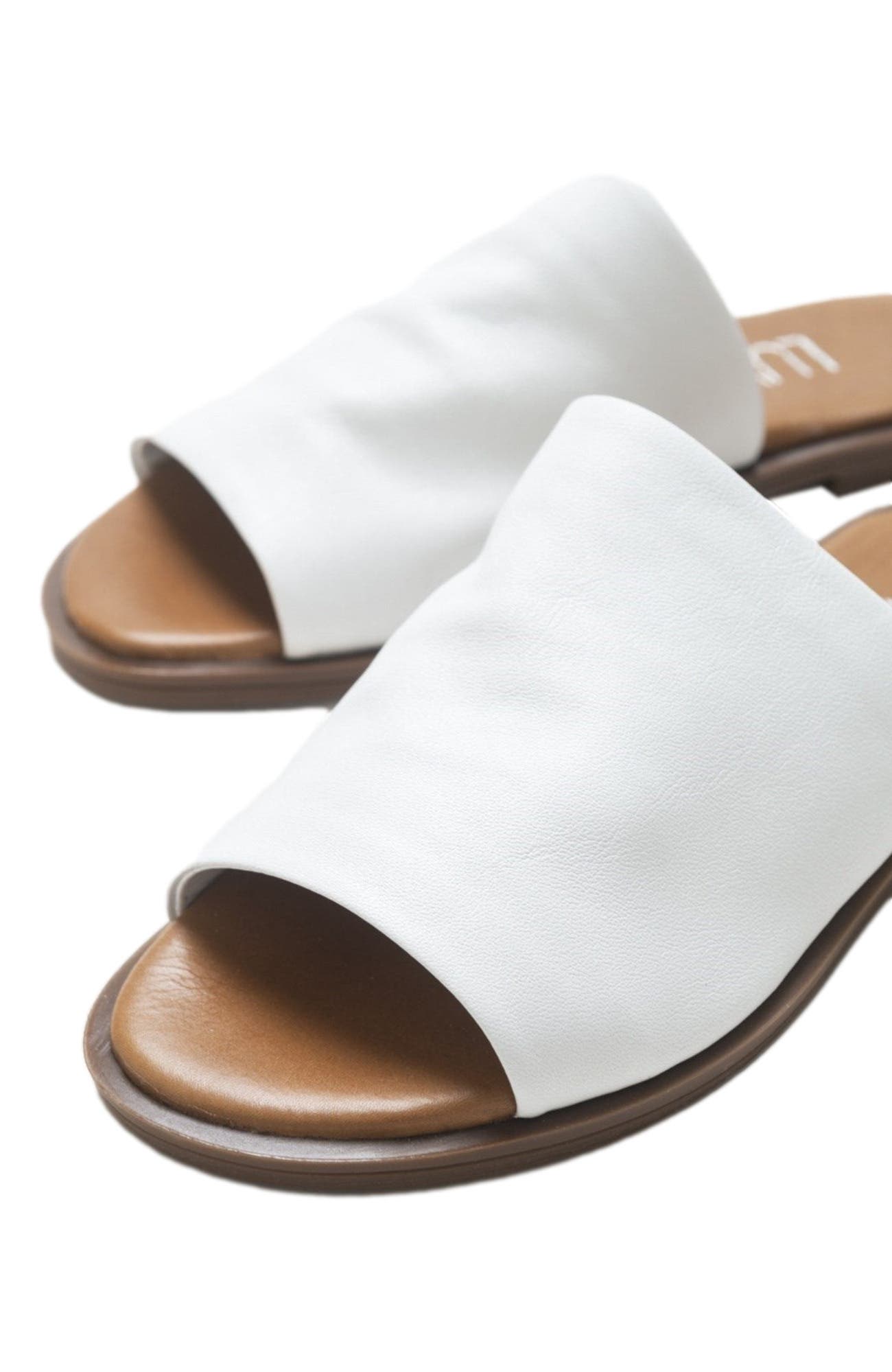 Clau Leather Sandal, Alternate, color, White Leather
