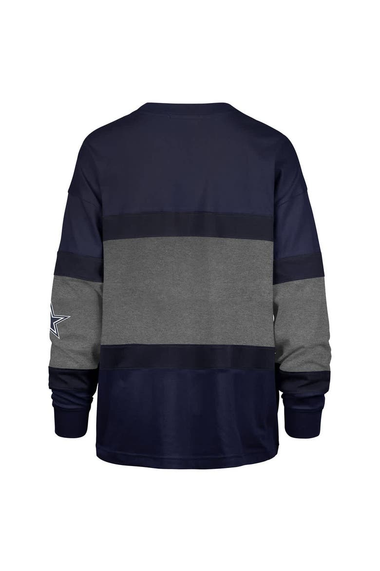 Women's '47  Navy Dallas Cowboys Breezyway Archive Long Sleeve T-Shirt, Alternate, color, Navy