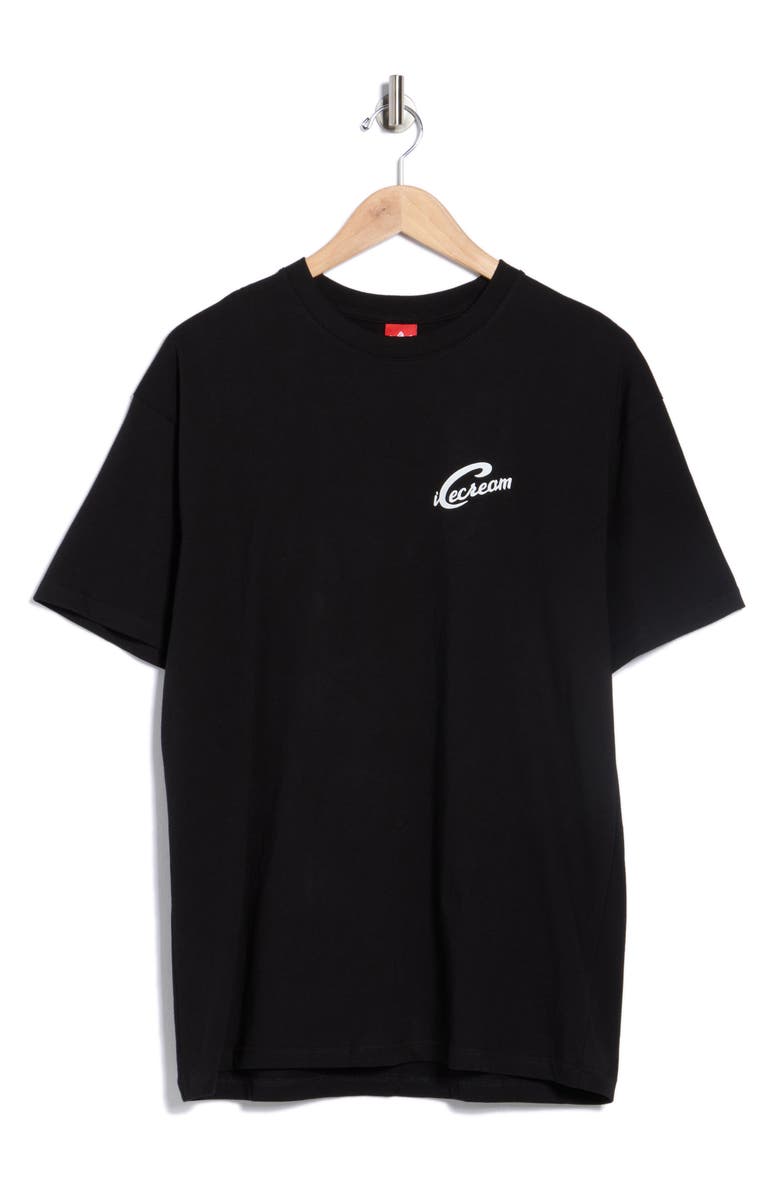 ICECREAM Waitress Graphic T-Shirt, Main, color, Black