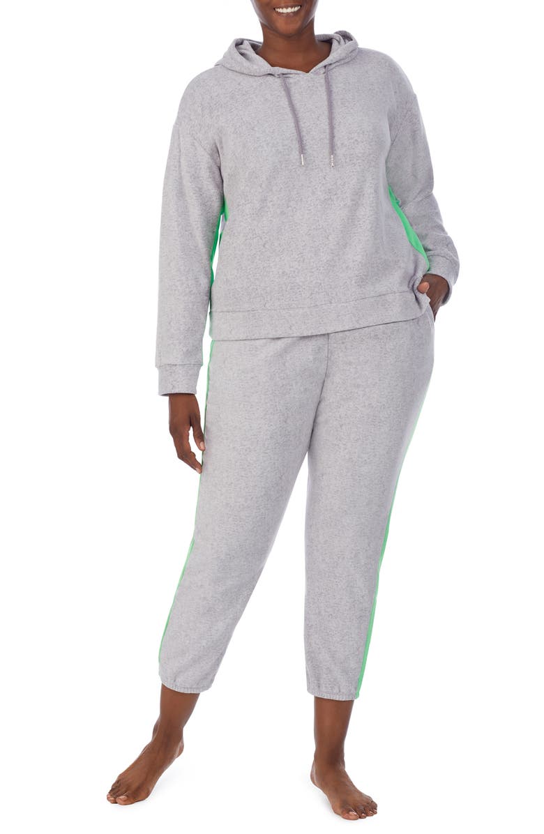 Refinery29 Contrast Stripe Pajama Set, Alternate, color, 