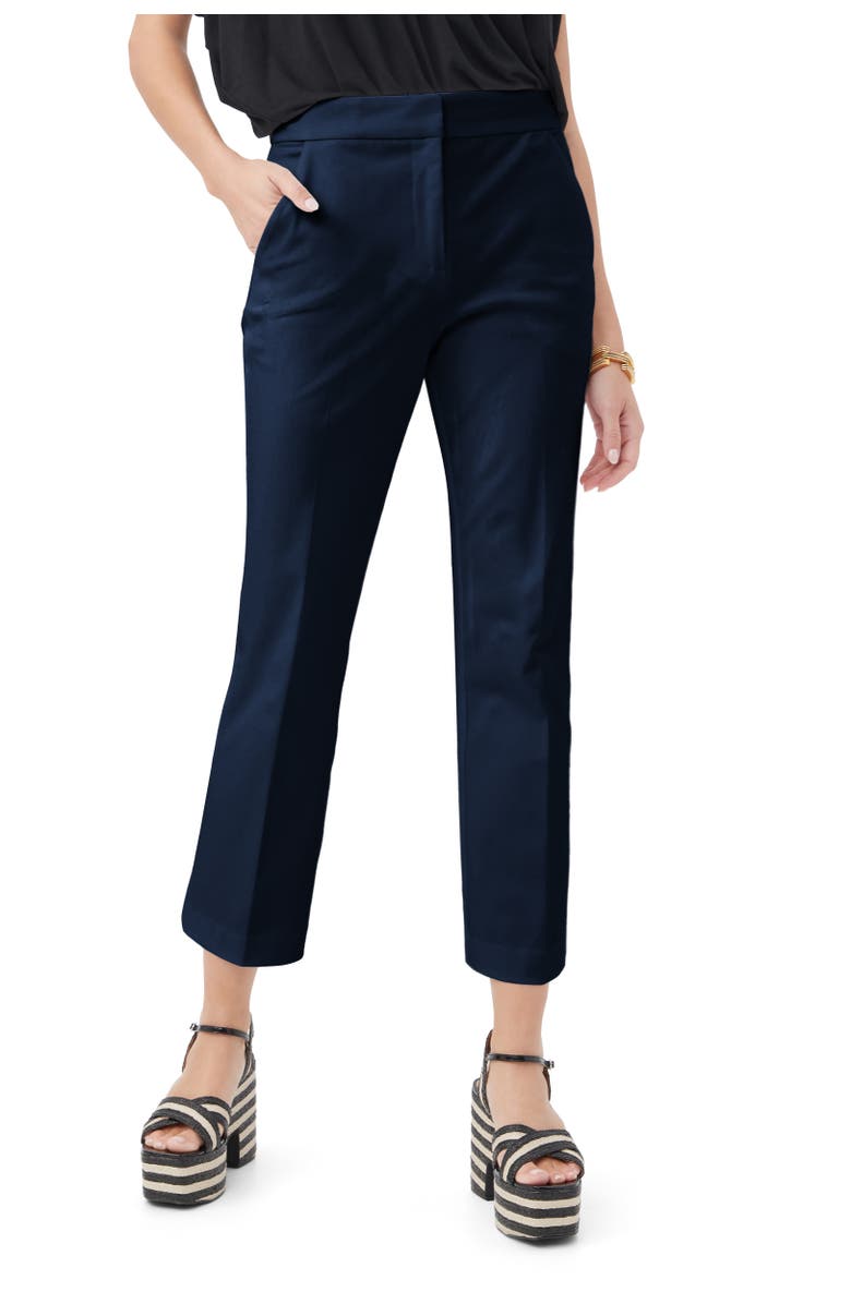 Trina Turk Lulu Kick Flare Pant, Main, color, Indigo