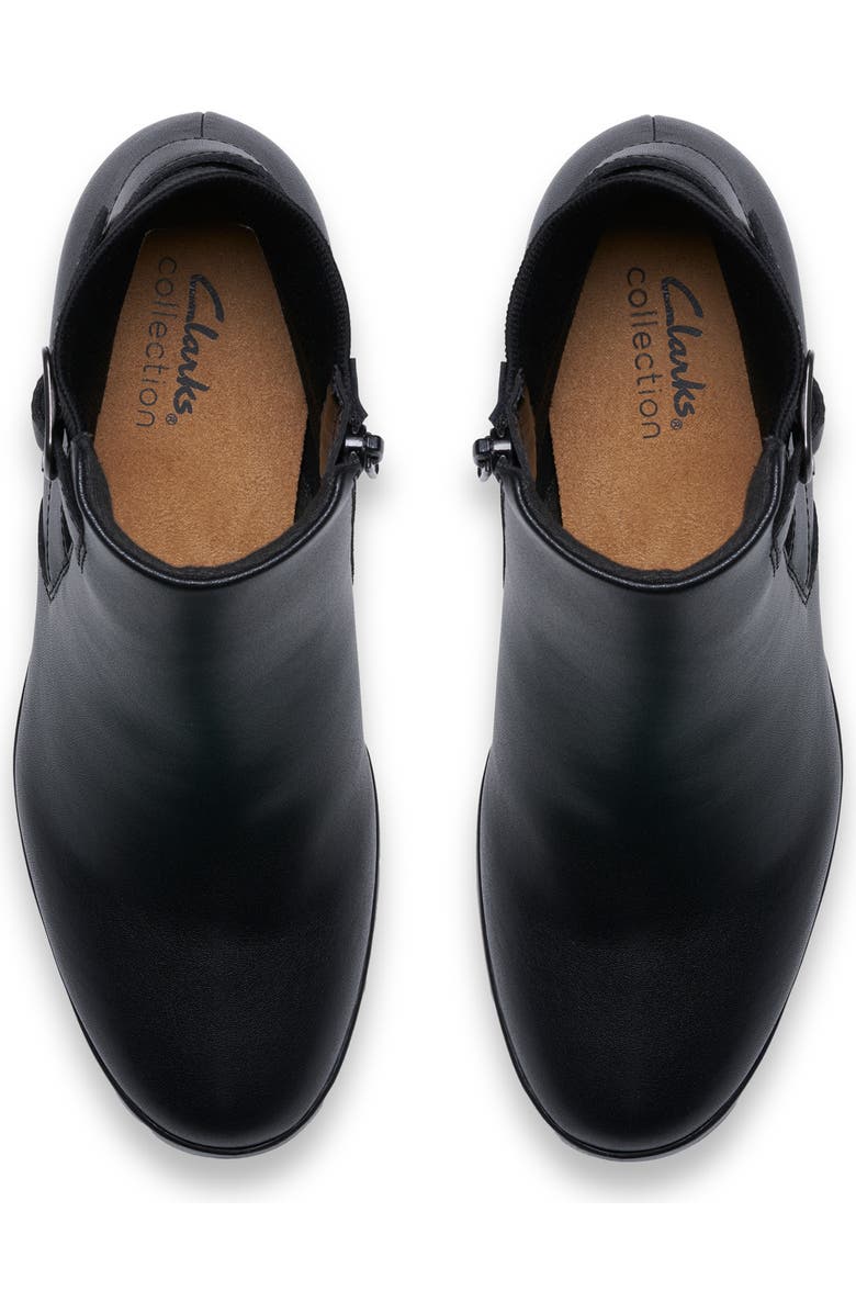 Clarks<sup>®</sup> Emily2 Lux Ankle Boot, Alternate, color, Black Leather
