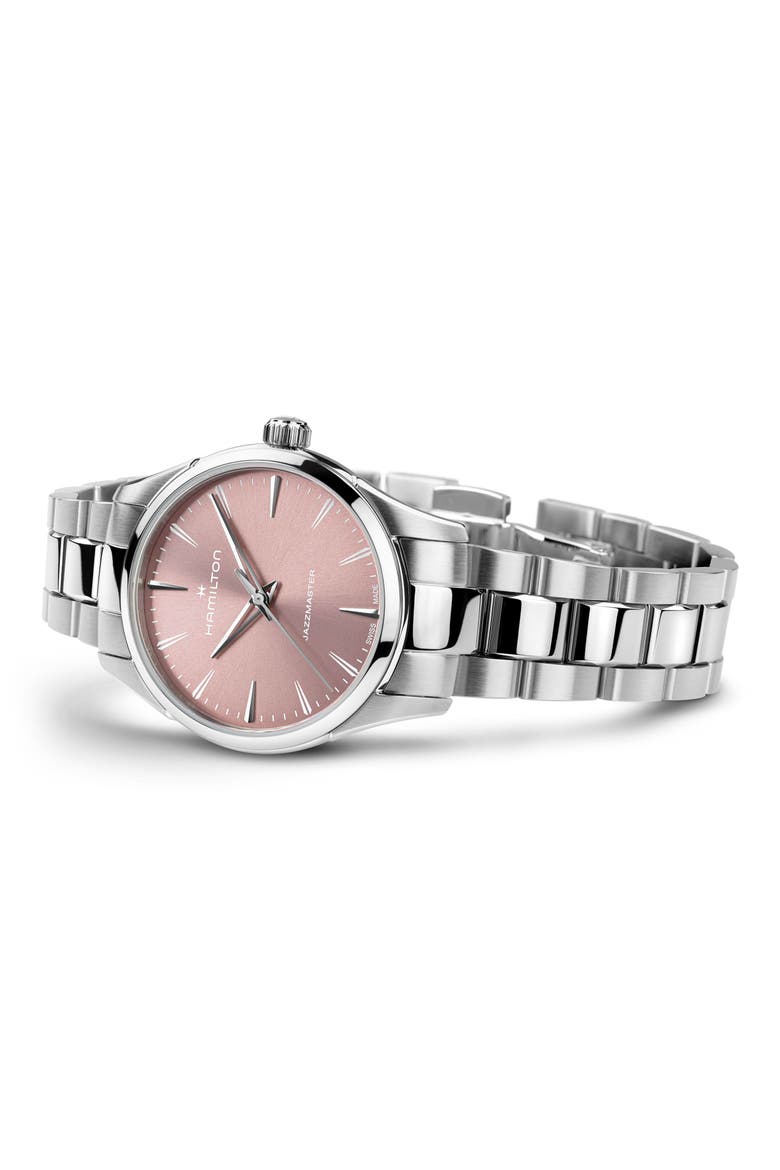 Jazzmaster Bracelet Watch, 32mm, Alternate, color, PINK