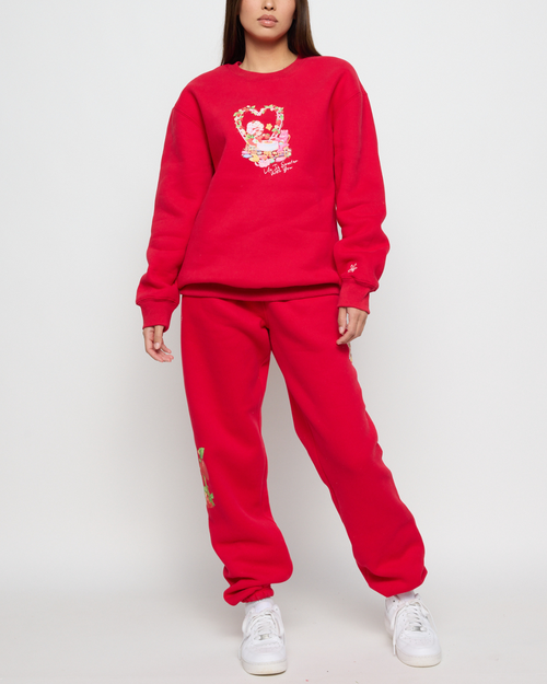 Samii Ryan Life Is Sweet Crewneck In Red