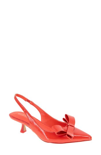 Bcbgeneration Kasti Pointed Toe Slingback Pump In Red
