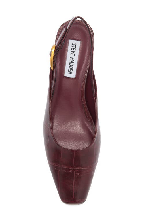 Steve Madden Diona Slingback Pump In Burgundy