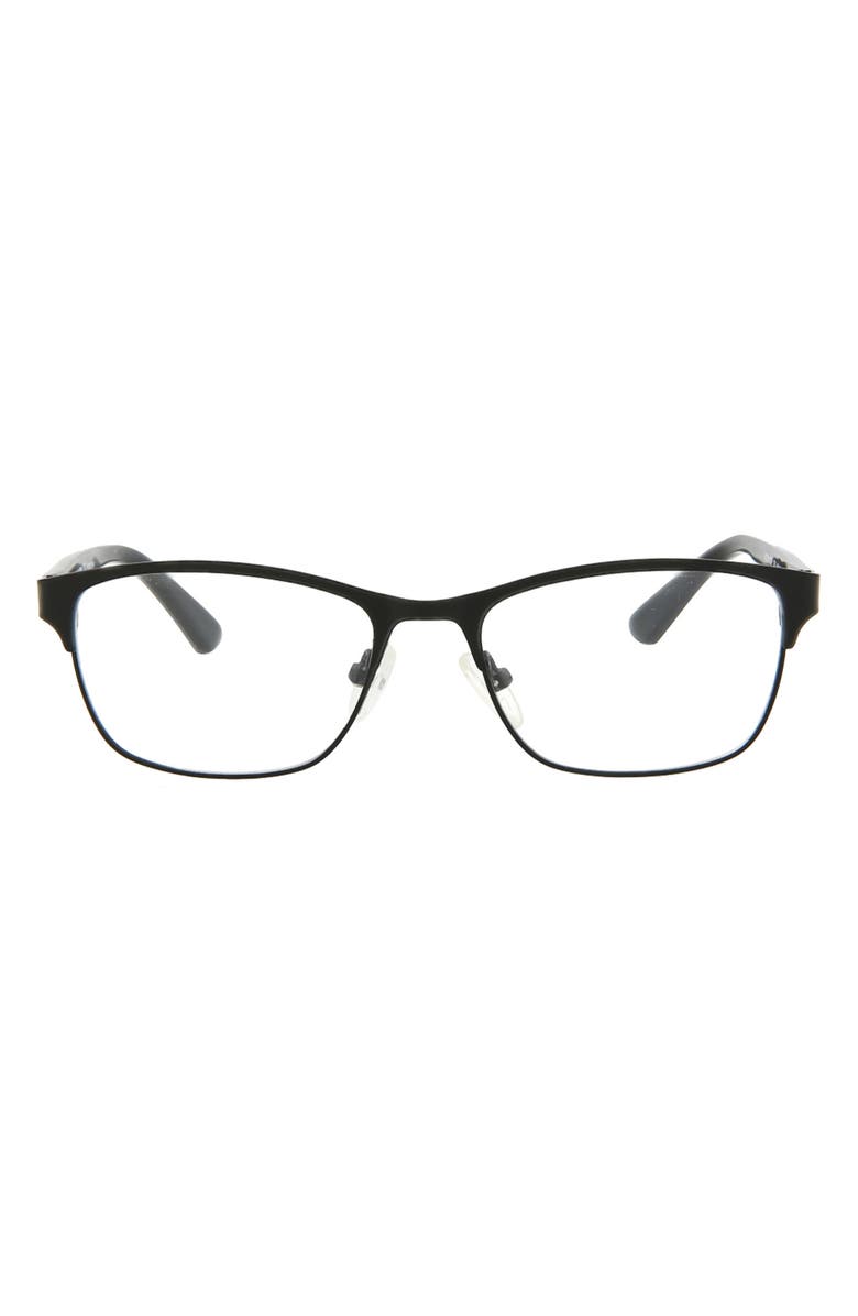 McQueen 49mm Core Rectangle Optical Glasses, Main, color, 