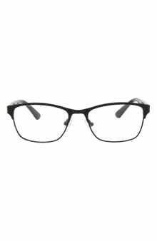 McQueen 49mm Core Rectangle Optical Glasses