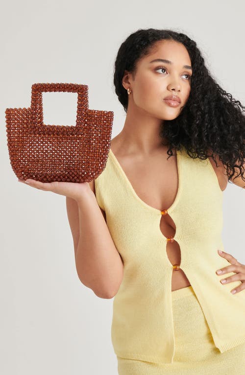 Dolce Vita Marel Beaded Tote In Amber