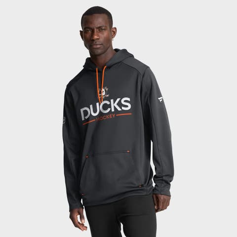 Men's Fanatics Black Anaheim Ducks Authentic Pro Rink Hoodie