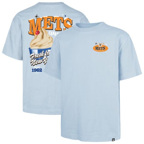 Men's '47 Light Blue New York Mets Ice Cream Parlor Foundation T-Shirt
