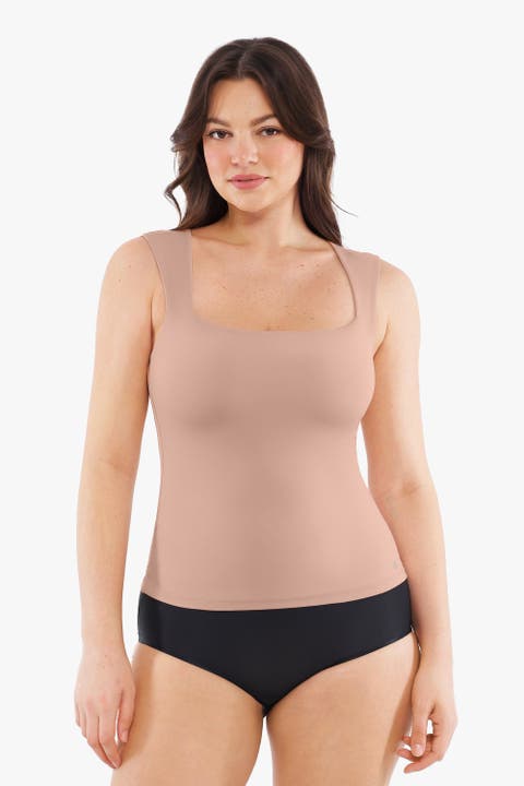 Cloud-Touch Double-Layer Shaping Sleeveless Top