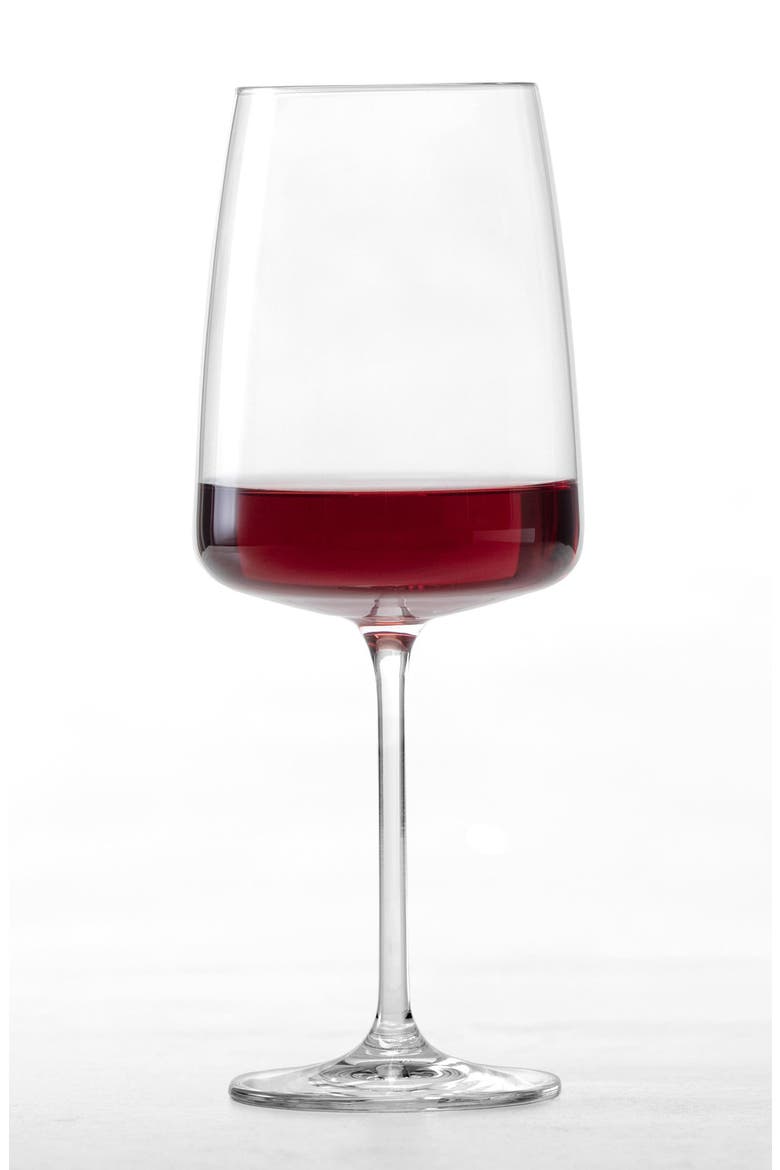 Sensa Set of 6 Red Wine Glasses, Alternate, color, CLEAR