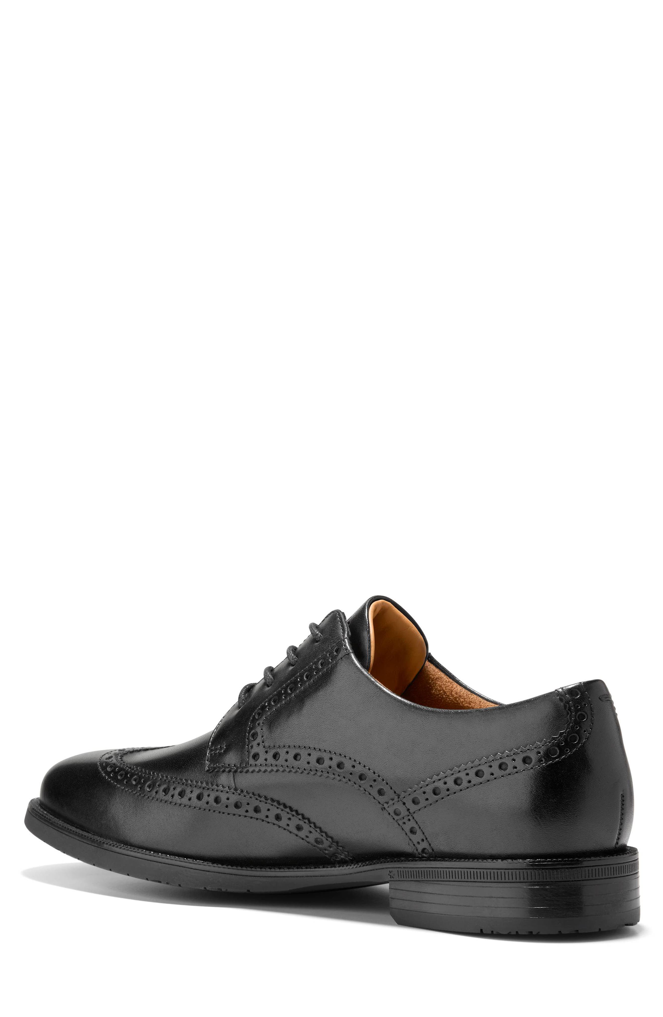 Bedford Wingtip Oxford, Alternate, color, BLACK