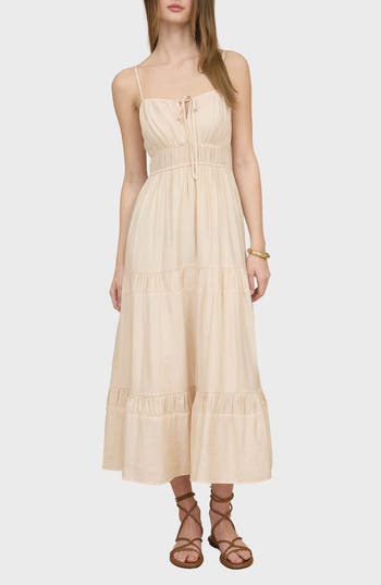 BLU PEPPER BLU PEPPER TIERED MIDI SUNDRESS