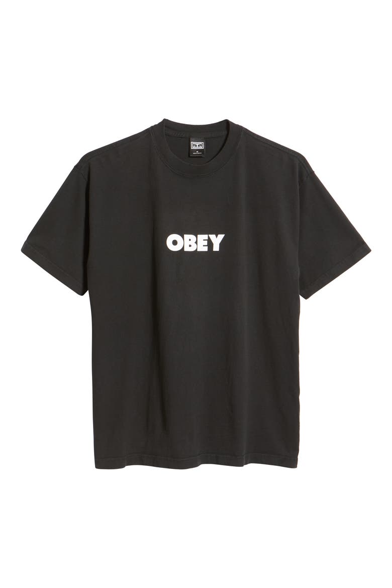 Men's Cotton Graphic Logo Tee, Alternate, color, PIGMENT FADED BLACK