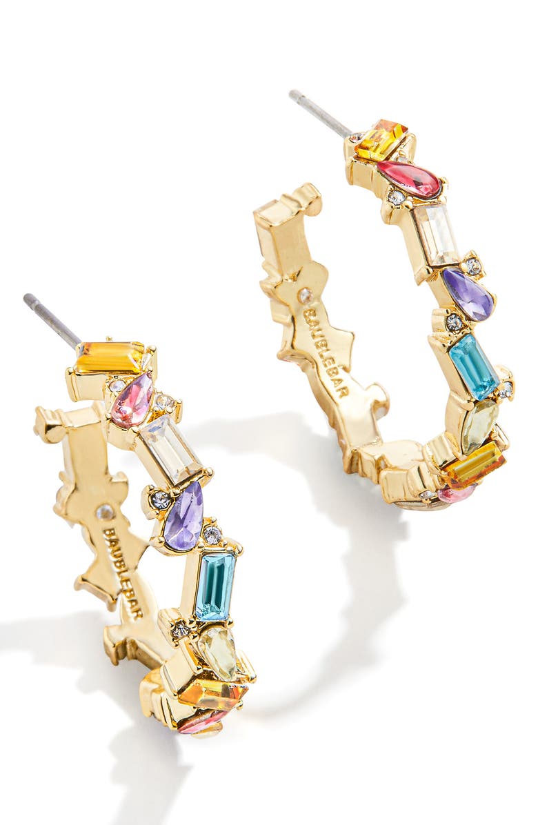 BaubleBar Marley Hoop Earrings, Main, color, 