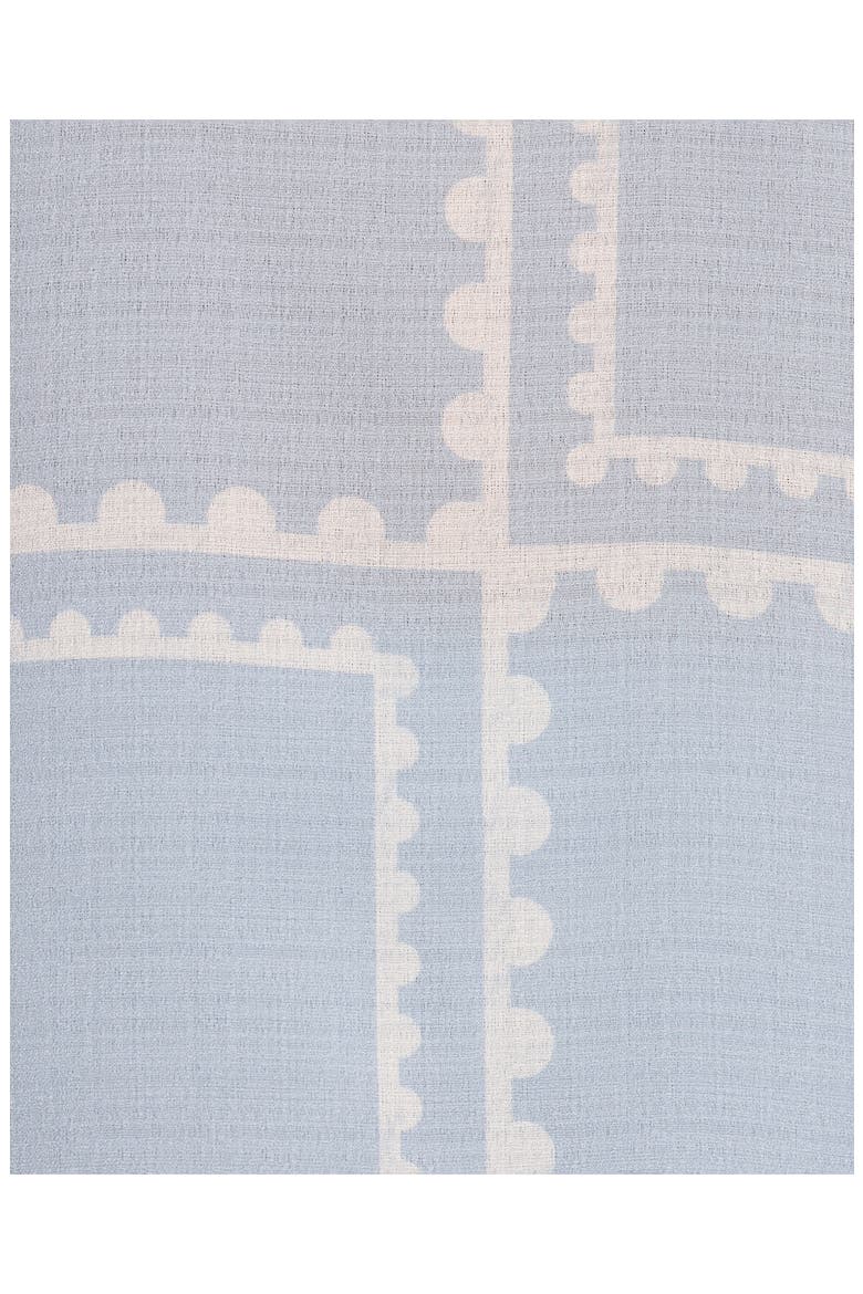 Ezra Linen Blend Strapless Top & Wide Leg Pants Set, Alternate, color, LIGHT BLUE