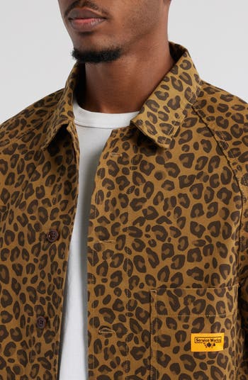 Leopard Print Front of House Jacket