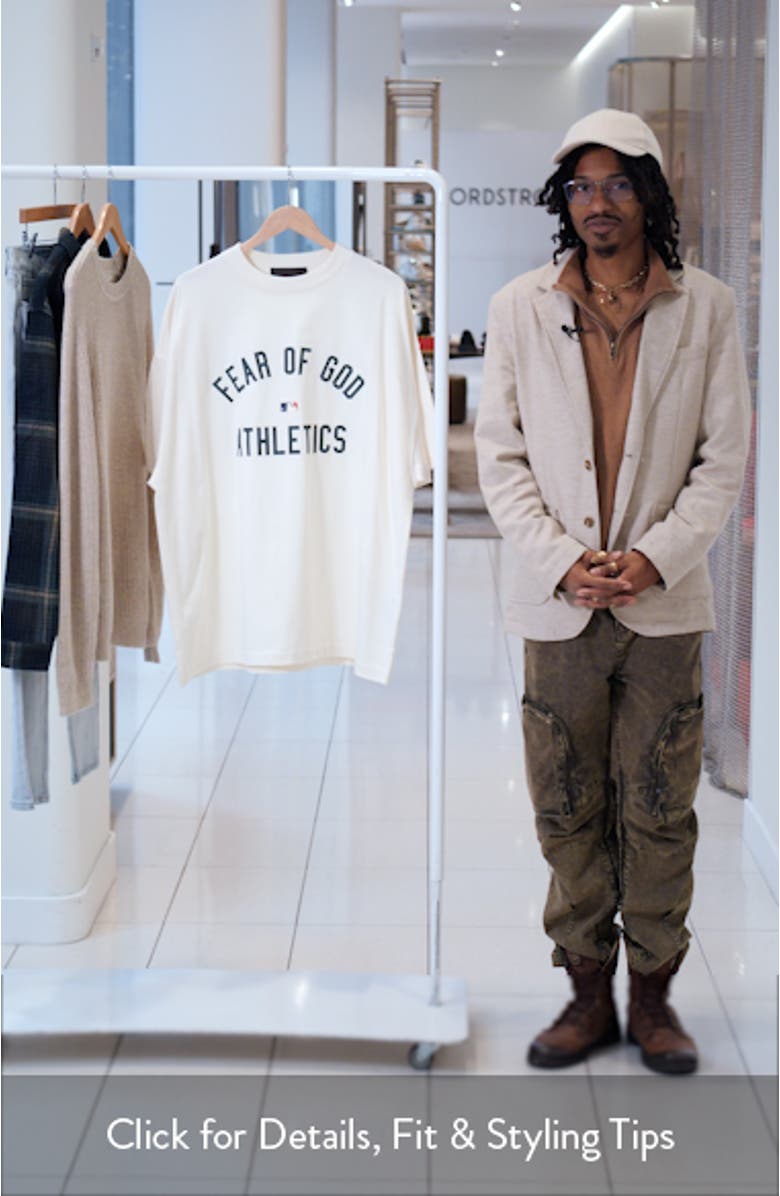 MLB Athletics '90s Fit Cotton Graphic T-Shirt, sales video thumbnail