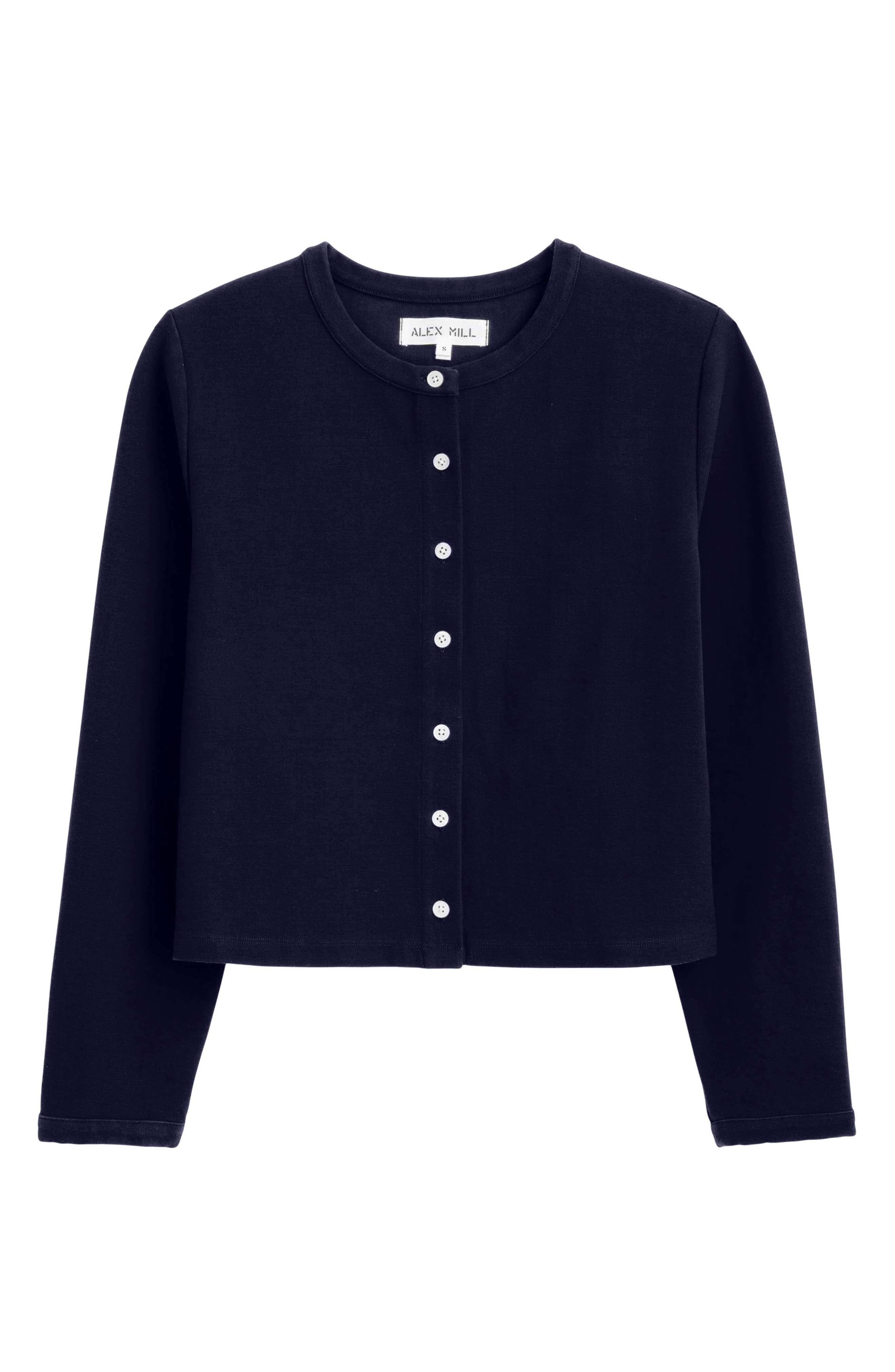 Alex Mill Coco Sport Stretch Cotton Cardigan (Women) | Nordstrom