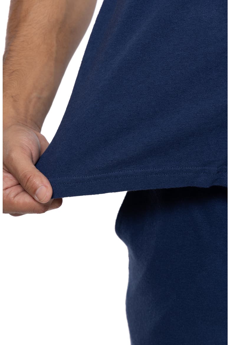 Relaxed Cotton & Hemp Button-Down Polo, Alternate, color, MIDNIGHT BLUE
