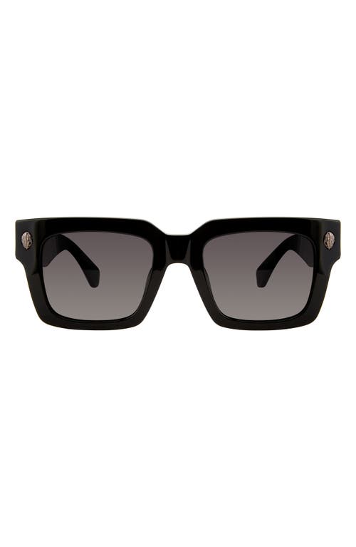 Kurt Geiger London 50mm Square Sunglasses in Black/Smoke Grey  product