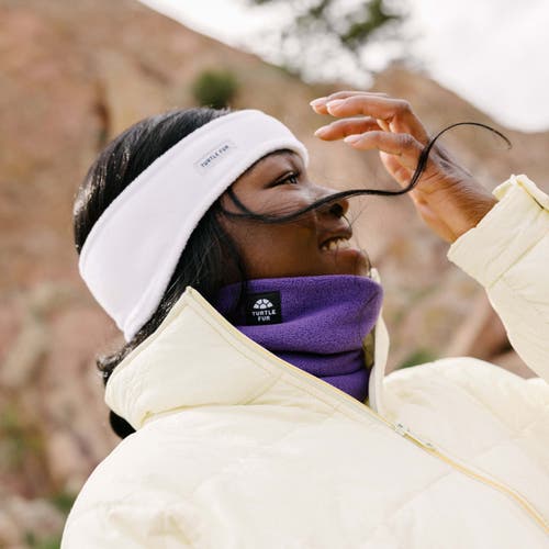 Turtle Fur Bang Band Fleece Headband In Green