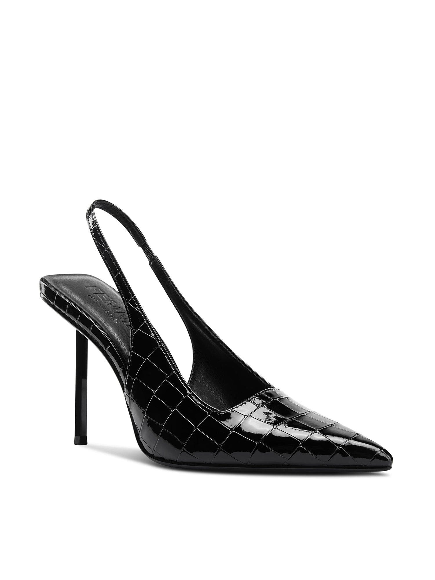 FEMME G63 Exotic Slingback Pump, Alternate, color, Black