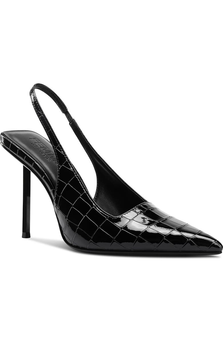 FEMME G63 Exotic Slingback Pump, Alternate, color, Black