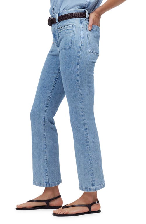 Madewell Mid Rise Kick Out Crop Jeans In Penman Wash