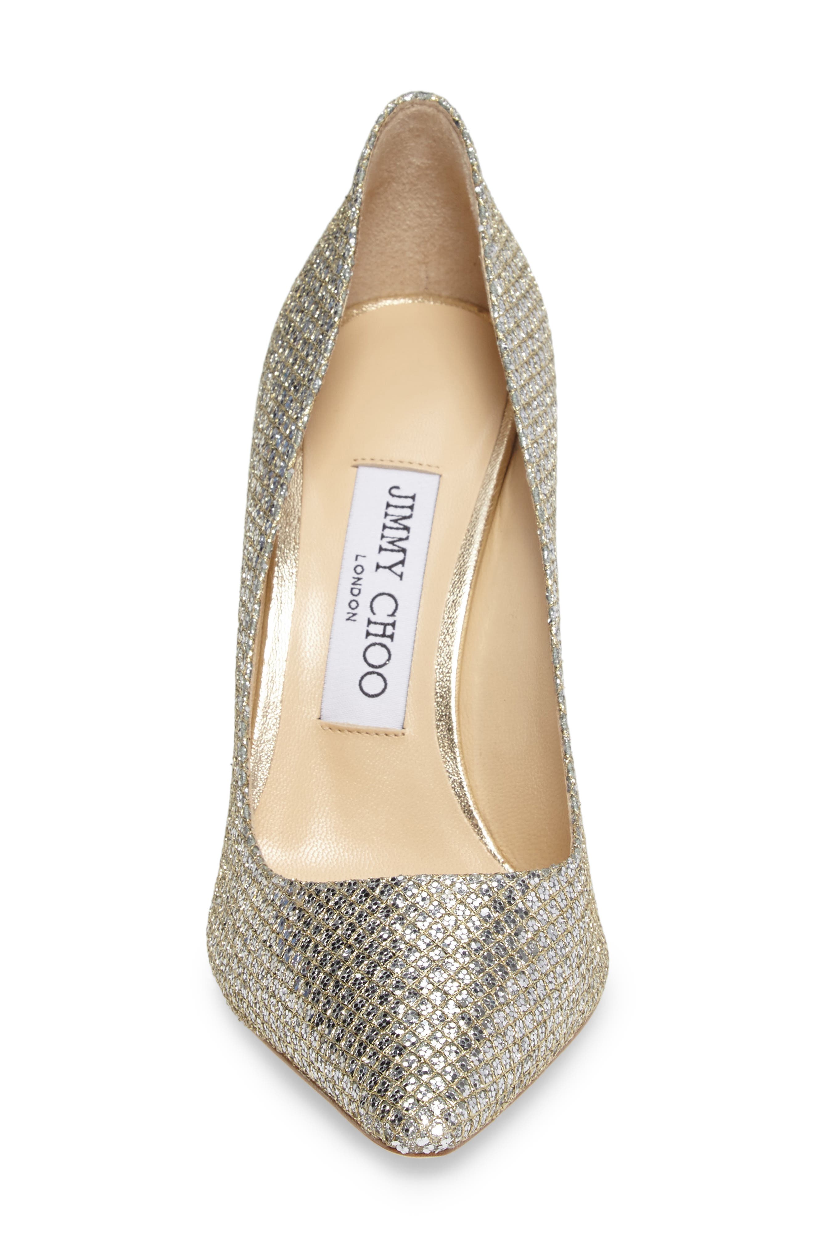 Romy 100 Glitter Pump, Alternate, color, CHAMPAGNE