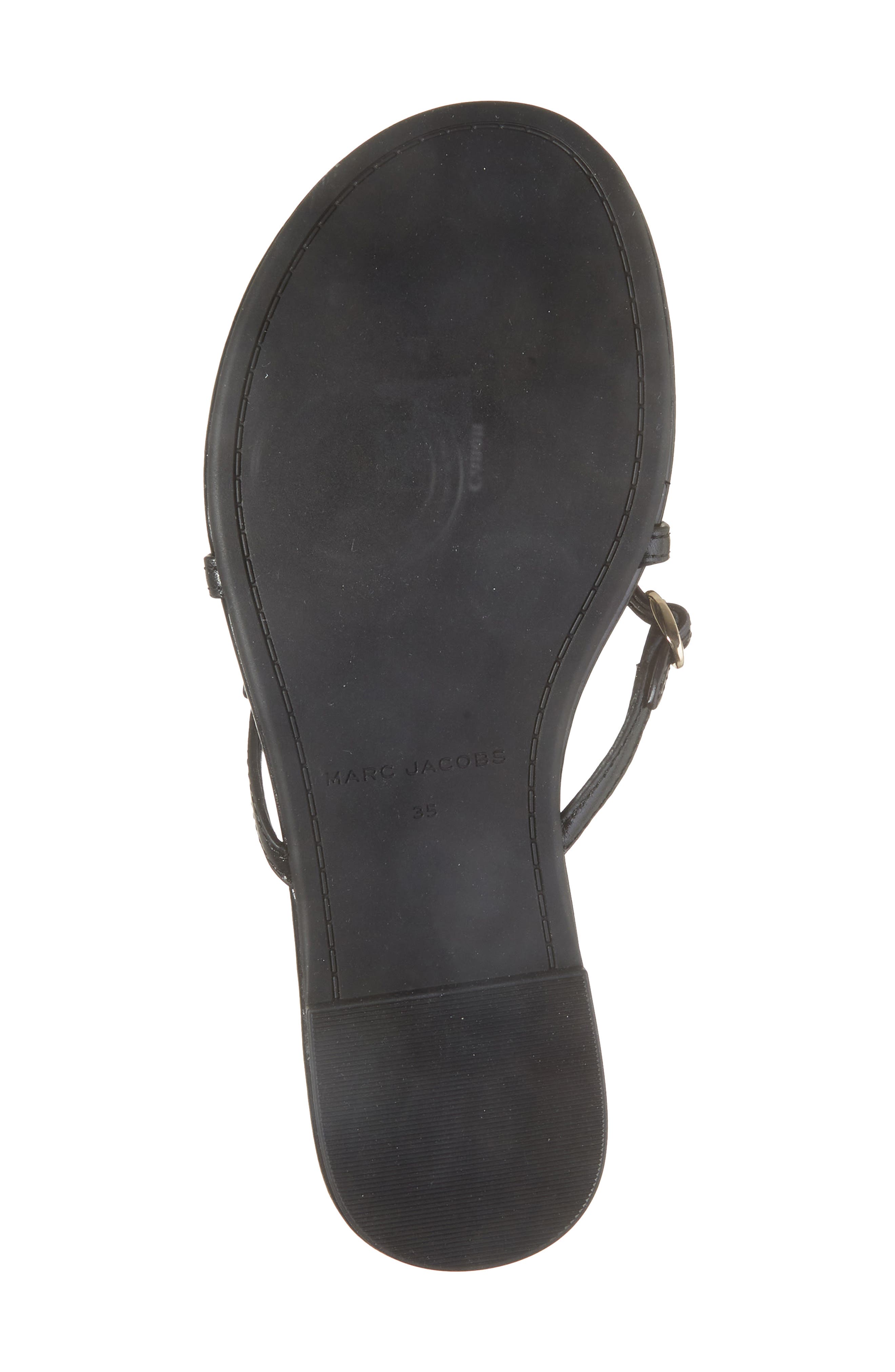 Marc Jacobs The Kiki Flip Flop, Alternate, color, Black